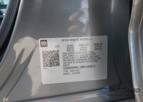 2021 Cadillac Ct4 Premium Luxury from USA, damaged, VIN 1G6DB5RL1M0145871